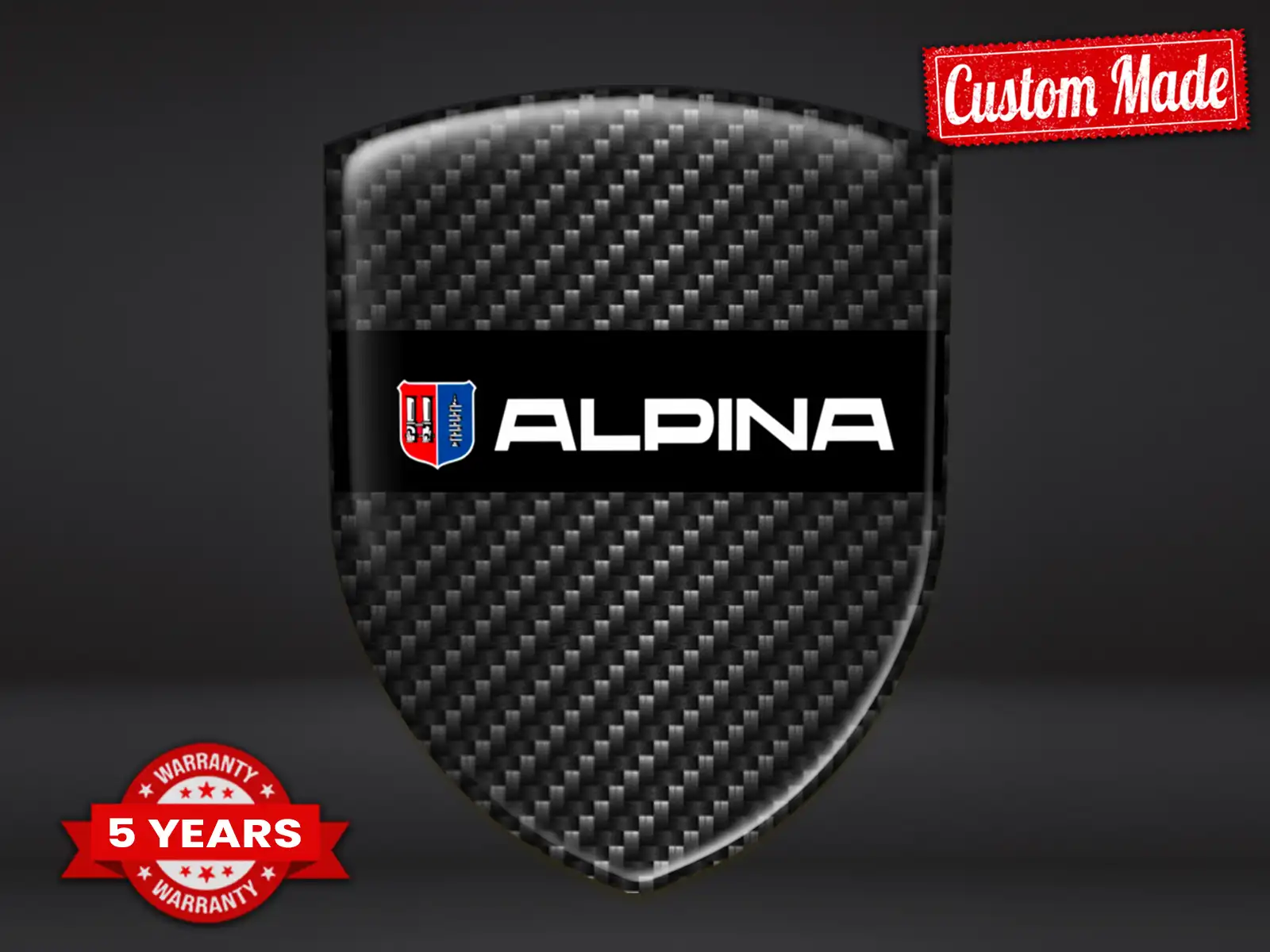 Alpina Heckscheibensticker Hochwertig Drift Design